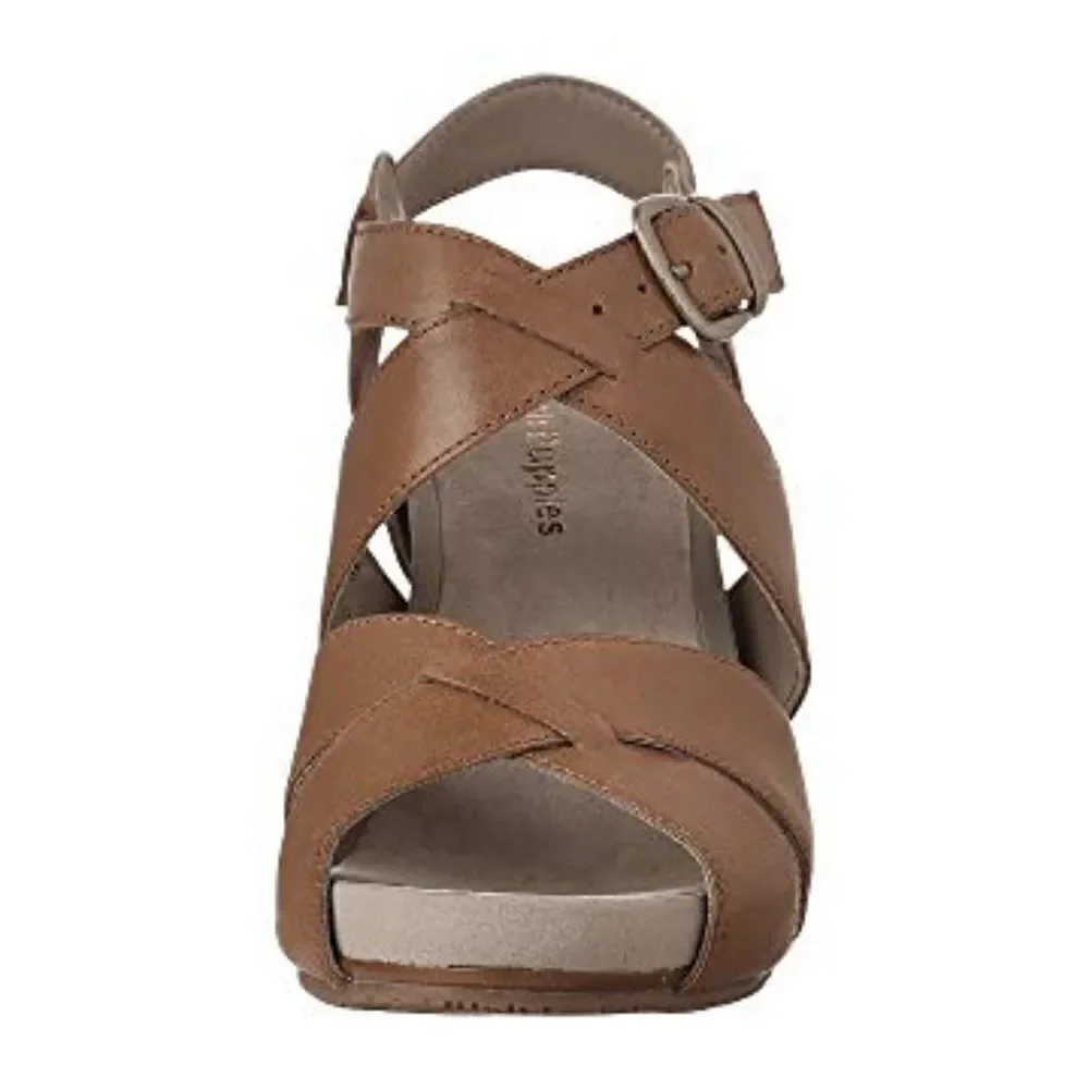 Hush Puppies Fintan Montie Tan Leather Sandal